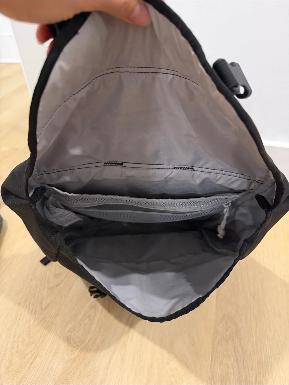 Nixon Black Roll-Top Backpack with Buckle Closure